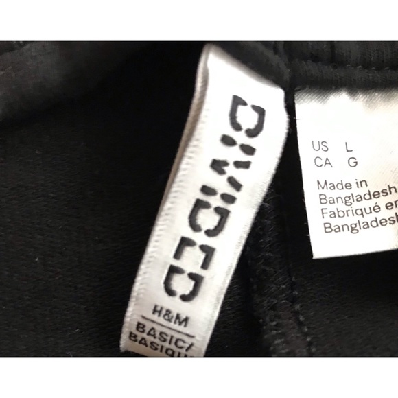 Divided H&M Women’s Black Leggings Size Large - Picture 3 of 6